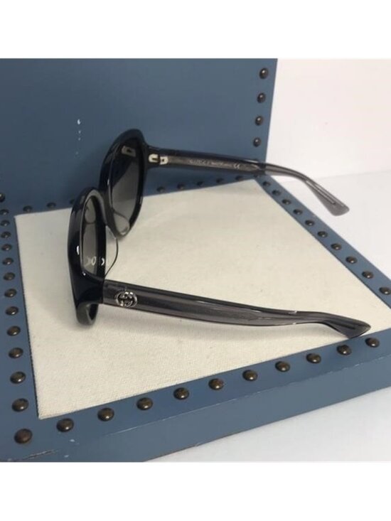 Gucci Women\'s GG0080SK 002 Black/Grey Fashion Sunglasses 61mm main image 6
